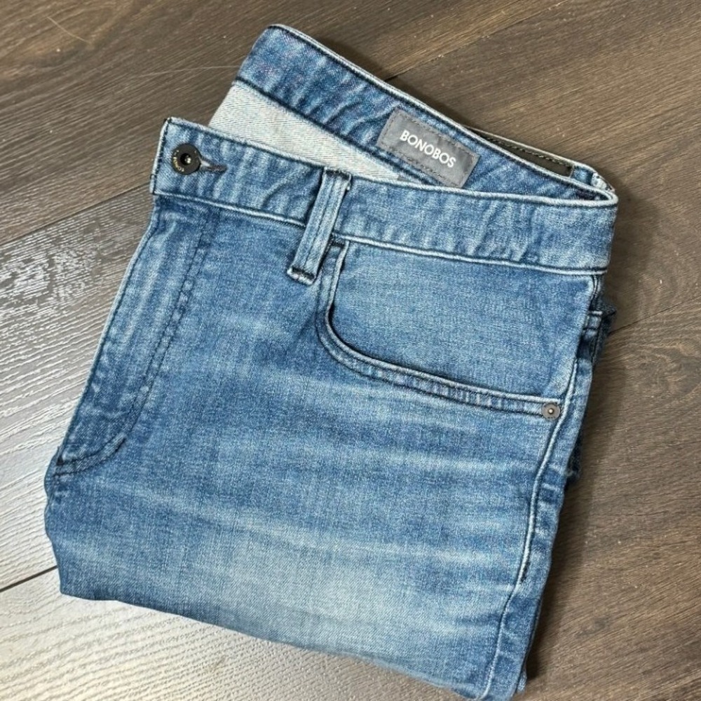 Bonobos‎ Mens The Jetsetter Jean Medium Wash Turkish Denim Blue Pants 38 x 32